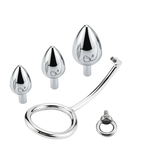 Ring Cock Stainless Anal with DiscreetChoice Set Hook Steel 4663 0803